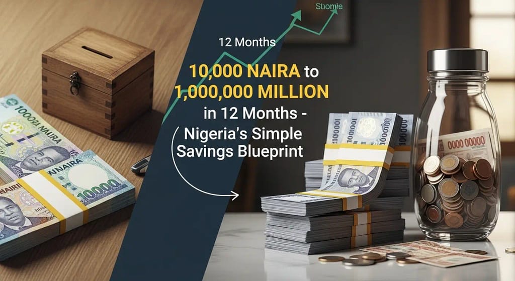 ₦10,000 to ₦1,000,000 in 12 Months – Nigeria’s Simple Savings Blueprint